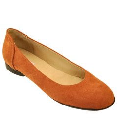 BALLERINA CAMOSCIO ORANGE SUOLA TR