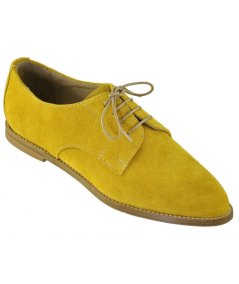 SCARPA ALLACC.CAMOSCIO GIALLO SUOLA CUOI