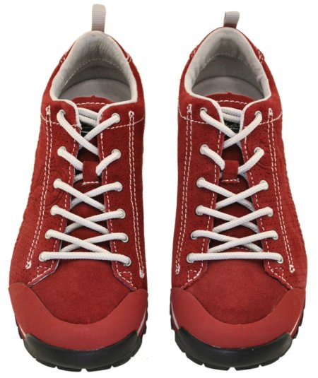 SNEAKER ALLACCIATO CAMOSCIO IDROR.ROSSO